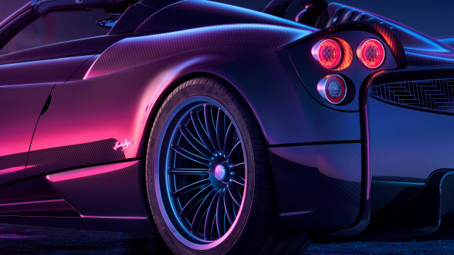 Purple background red tail lights free wallpaper - medium preview image