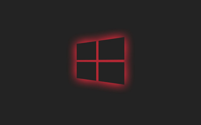 Red glowing window black background free wallpaper - medium preview image