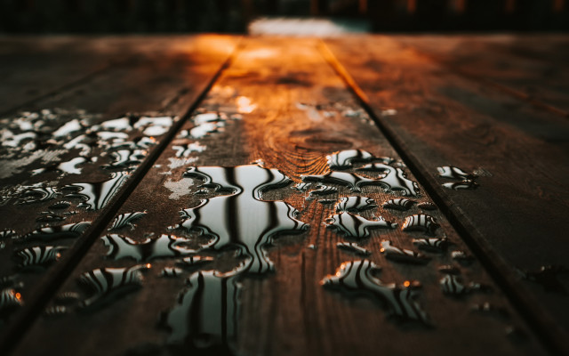 Wooden table sun reflection light free wallpaper - medium preview image