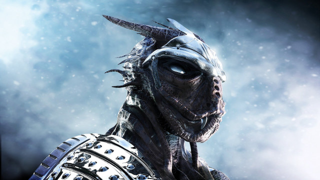 Fantasy portrait horned costume snowing free wallpaper - medium preview image