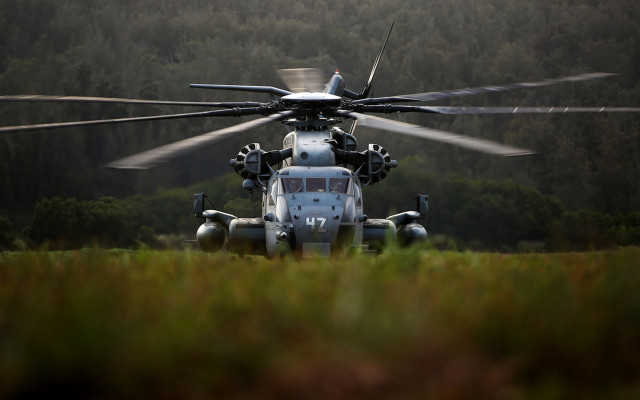 Helicopter field forest military puzzle free wallpaper - medium preview image