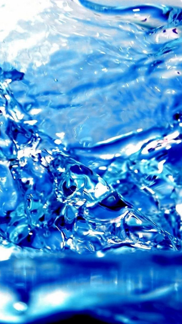Blue water wave black background free wallpaper - medium preview image