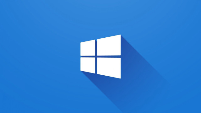 Blue windows logo shadow 4k free wallpaper - medium preview image