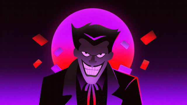 Creepy man suit purple red free wallpaper - medium preview image
