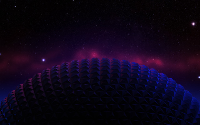 Dome building night sky stars free wallpaper - medium preview image