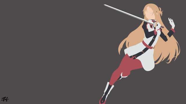 Woman black white sword background free wallpaper - medium preview image