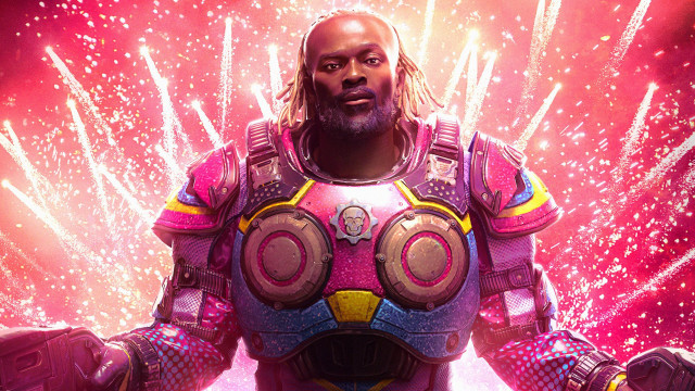 Man space suit fireworks afrofuturism free wallpaper - medium preview image