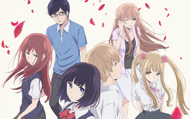 Anime group long hair glasses free wallpaper - medium preview image