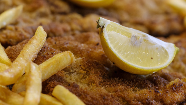 Lemon wedge fried chicken french free wallpaper - medium preview image