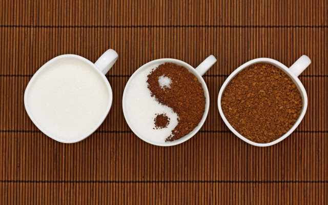 Three bowls spices yin symbol free wallpaper - medium preview image