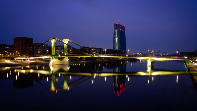 Bridge water night cityscape skyline free wallpaper - medium preview image