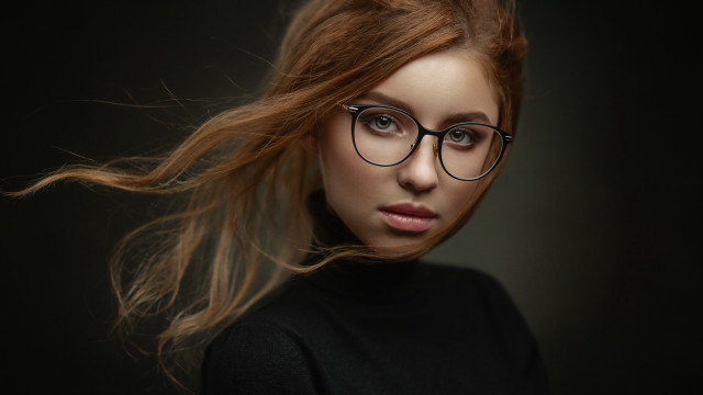 Elina karimova glasses wind blown free wallpaper - medium preview image