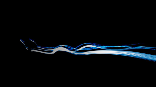 Black blue white wave side free wallpaper - medium preview image