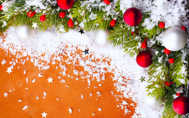 Christmas ornaments snow star deer free wallpaper - medium preview image