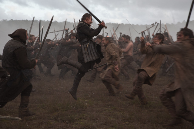 Medieval men fighting swords field free wallpaper - medium preview image