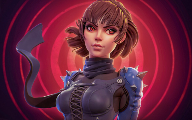 Futuristic woman sci fi armor free wallpaper - medium preview image
