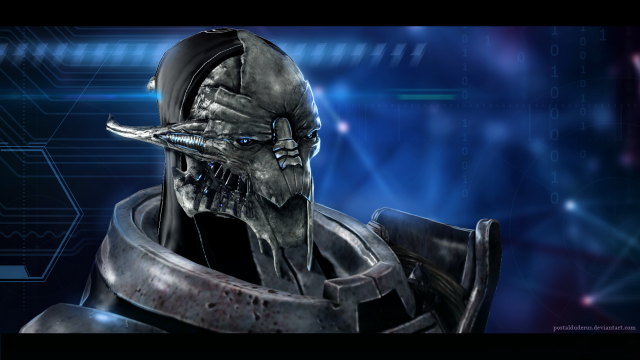 Robot large head nose futuristic free wallpaper - medium preview image