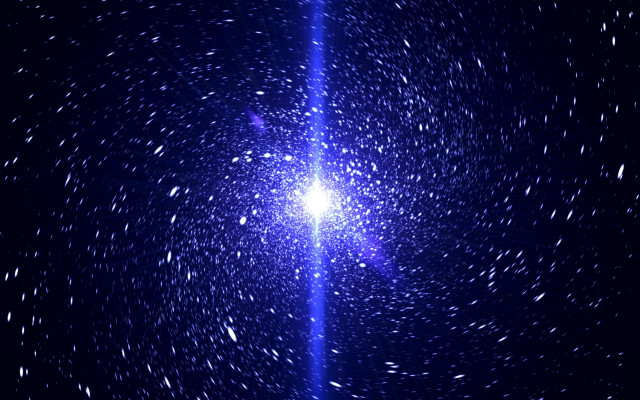 Blue light aurora stars milky free wallpaper - medium preview image