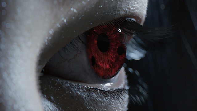 Eye red eyeliner nose ring free wallpaper - medium preview image