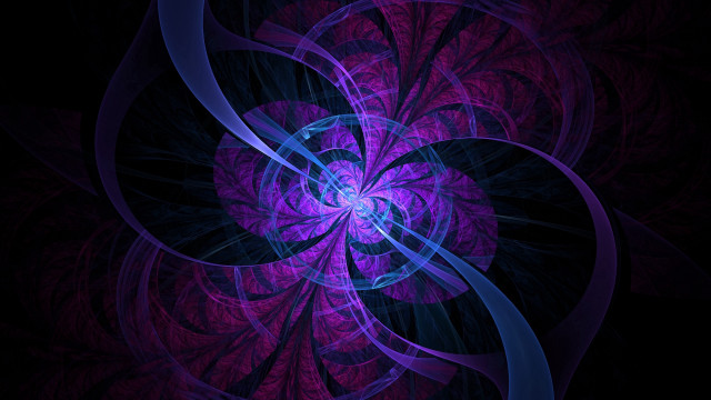 Purple blue abstract hologram fractals free wallpaper - medium preview image