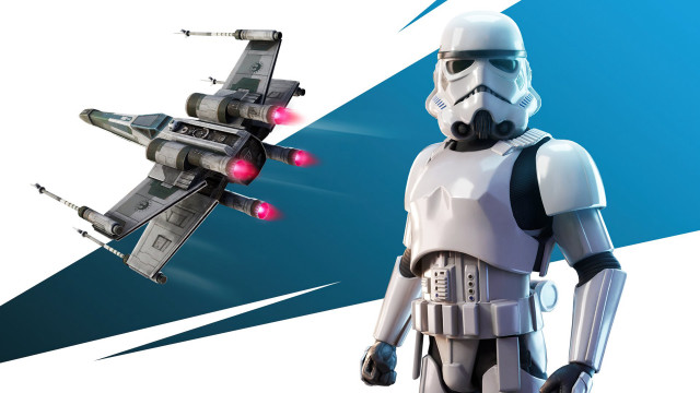 Starwars character fighterjet graphic blue free wallpaper - medium preview image