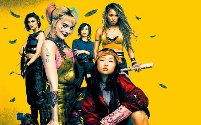 Feminist group women birds yellow free wallpaper - medium preview image