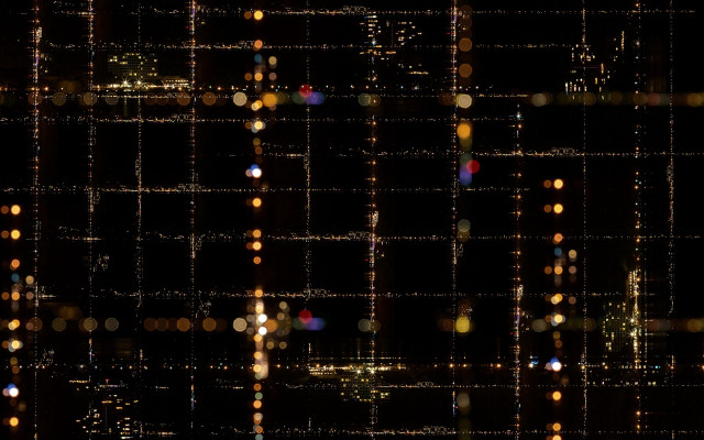 Dark lights blurs cityscape fireworks free wallpaper - medium preview image