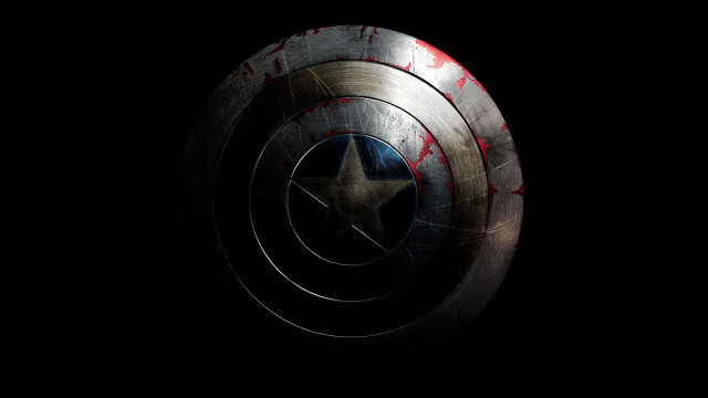 Captain america shield star dark free wallpaper - medium preview image
