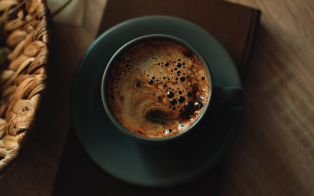 Coffee blueplate cookies basket 3drender free wallpaper - medium preview image