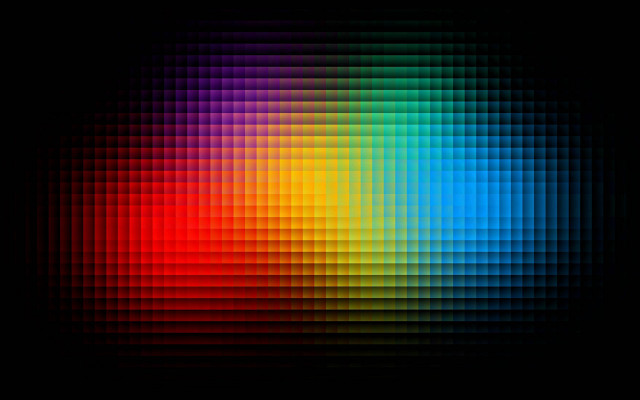 Colorful black rainbow pattern chainlink free wallpaper - medium preview image