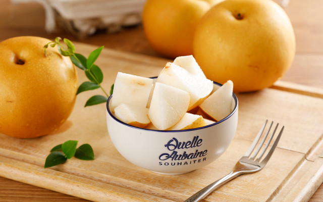 Apple slices knife oranges stilllife free wallpaper - medium preview image