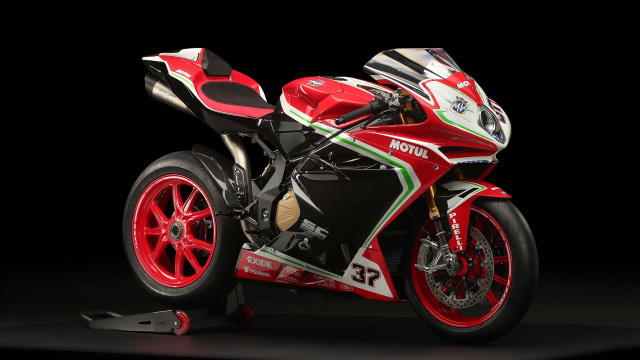 Red motorcycle black background dream free wallpaper - medium preview image