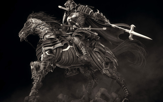 Knight horse sword fantasy armor free wallpaper - medium preview image