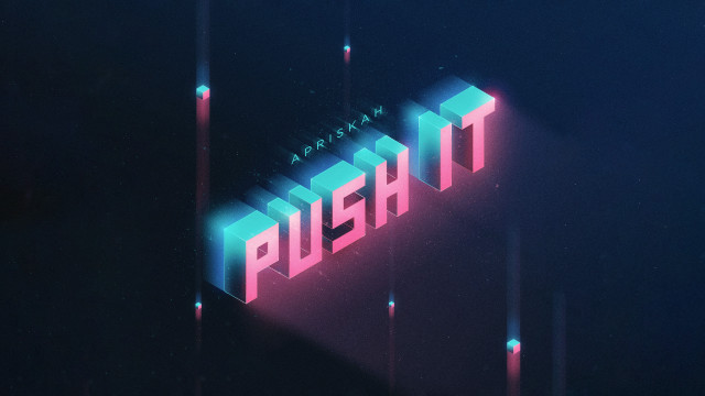 Neon astronaut aurora city lights free wallpaper - medium preview image