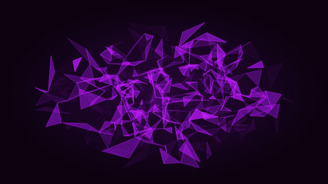 Purple abstract triangles black background free wallpaper - medium preview image