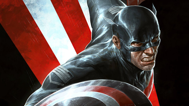 Captainamerica man shield flag background free wallpaper - medium preview image