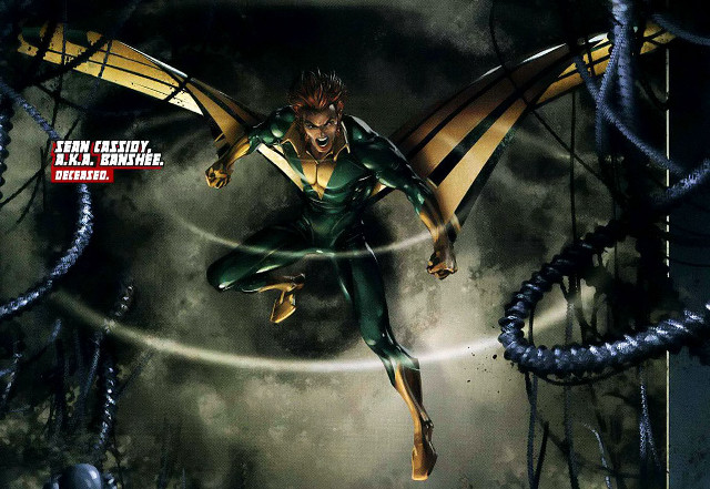 Man green suit flying sword free wallpaper - medium preview image