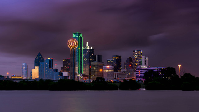 City skyline clock tower night #5 free wallpaper - medium preview image