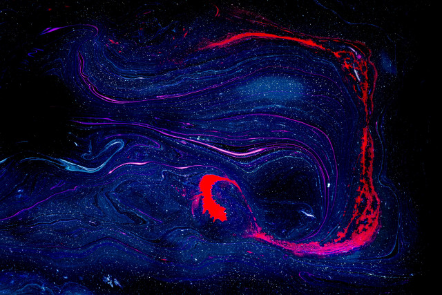 Red blue swirl black background #2 free wallpaper - medium preview image