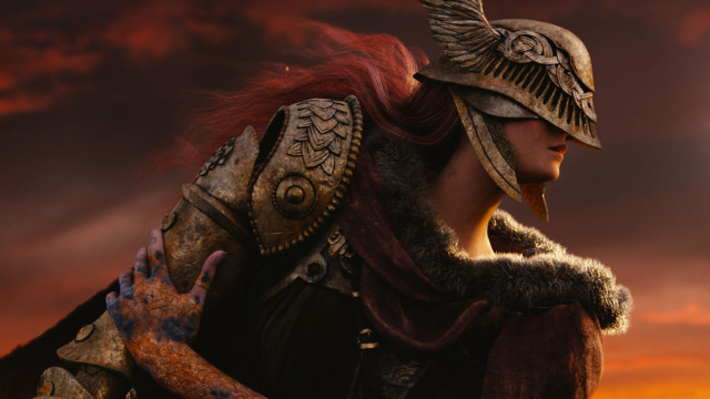 Armor horned woman cloudy sky free wallpaper - medium preview image