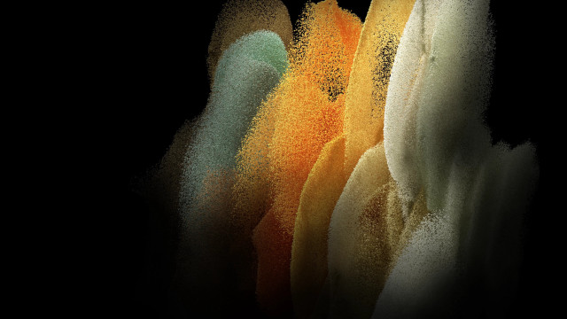 Colorful flowers black background white free wallpaper - medium preview image