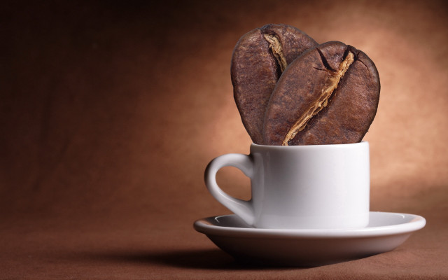 Cup cookies saucer table brown free wallpaper - medium preview image