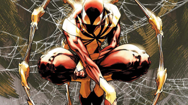 Man yellow black spider back free wallpaper - medium preview image