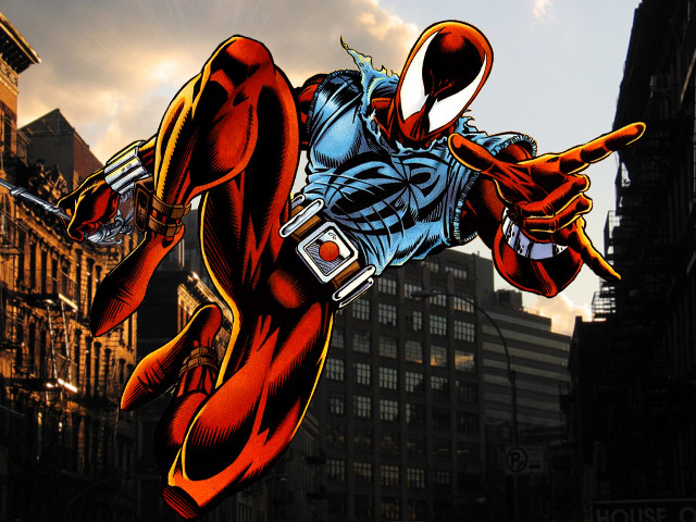 Cartoon man suit flying cell free wallpaper - medium preview image