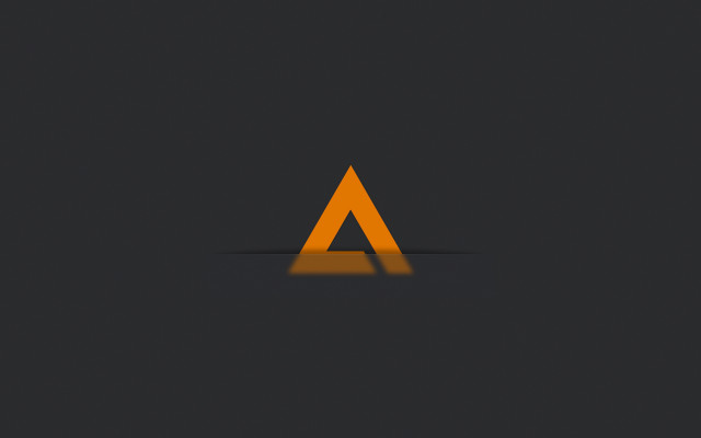 Triangle shadow minimalist 3d behance free wallpaper - medium preview image