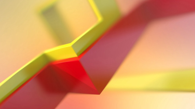 Red yellow abstract 3d c4d free wallpaper - medium preview image
