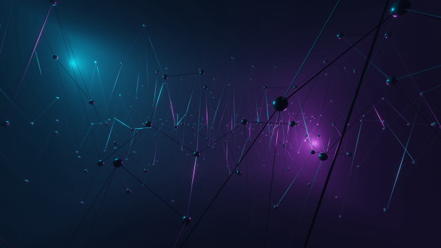 Dark purple aurora night sky free wallpaper - medium preview image