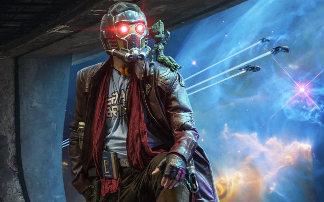 Space suit man red light free wallpaper - medium preview image