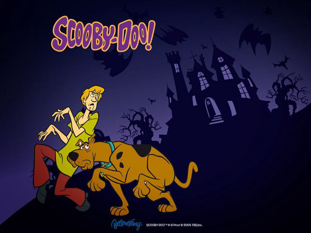 Cartoon character riding dog castle free wallpaper - medium preview image