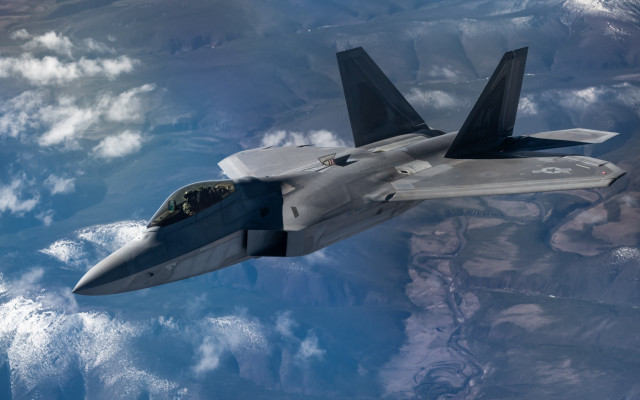 Fighter jet clouds blue sky #2 free wallpaper - medium preview image
